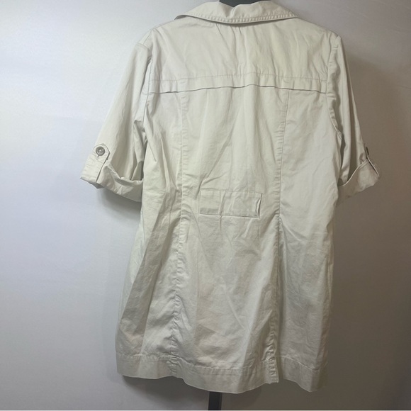 CAbi jacket style 777 Sandy Trench Coat khaki cream color size 8 no belt - Picture 5 of 14